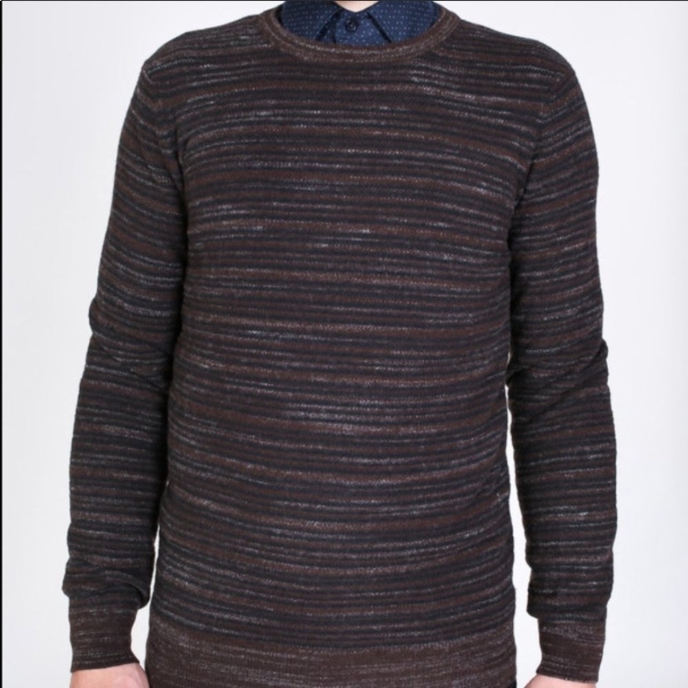 BILLY REID 100% Wool Sweater PinStriped Size Small / X-Small